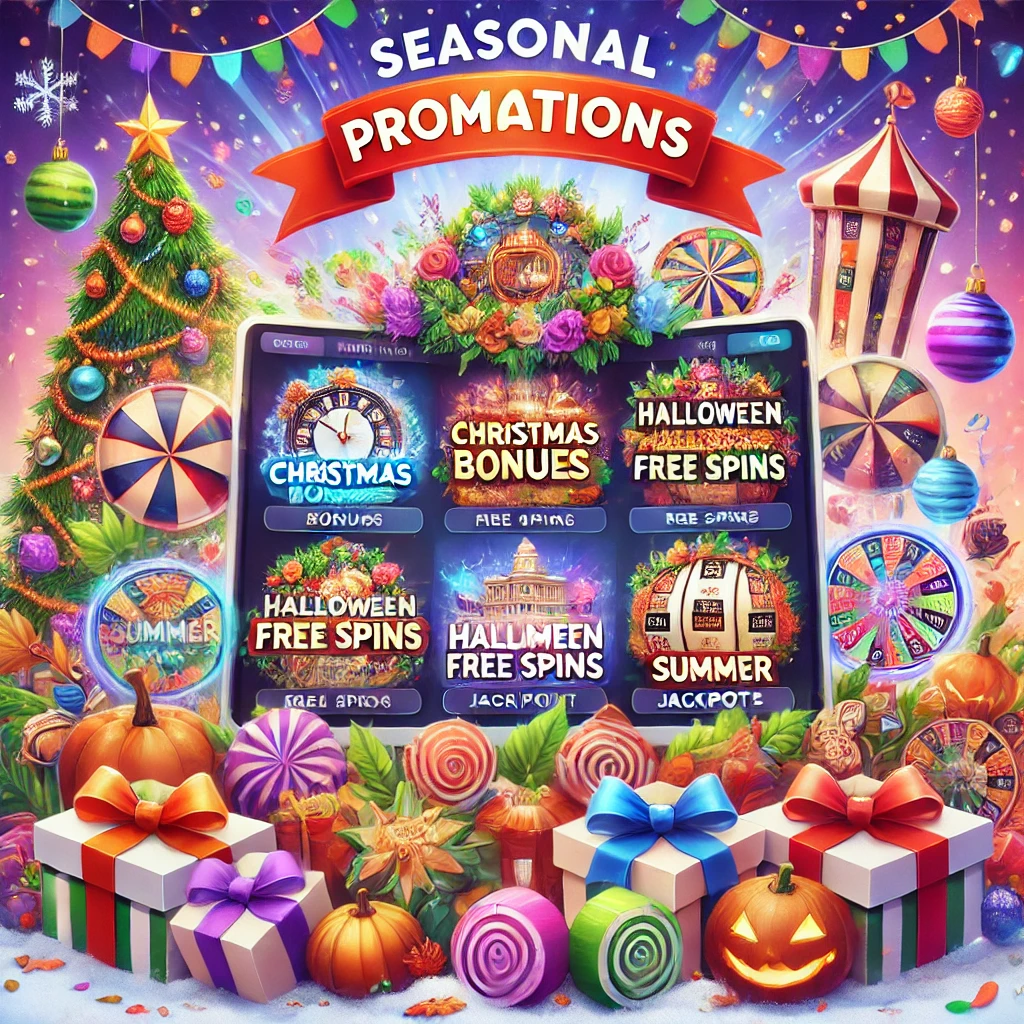 A calendar highlighting holiday-themed casino promotions throughout the year